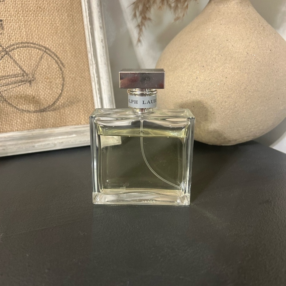 Ralph Lauren Clear Glass Perfume Bottle